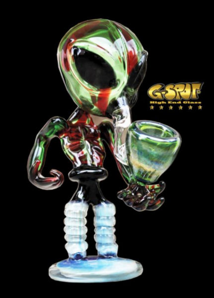G-SPOT® Glaspfeife Alien