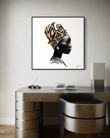 Das Werk "African Women" ist eine Hommage an die Kraft, Würde und Anmut afrikanischer Frauen.